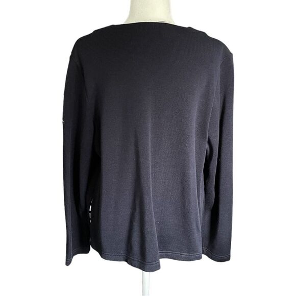 Saint James L’Atelier Toggle Cardigan Nautical Navy Blue Size US12 - Picture 4 of 9